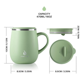 Ideus wide-mouth mug ready for fruit or ice infusion.