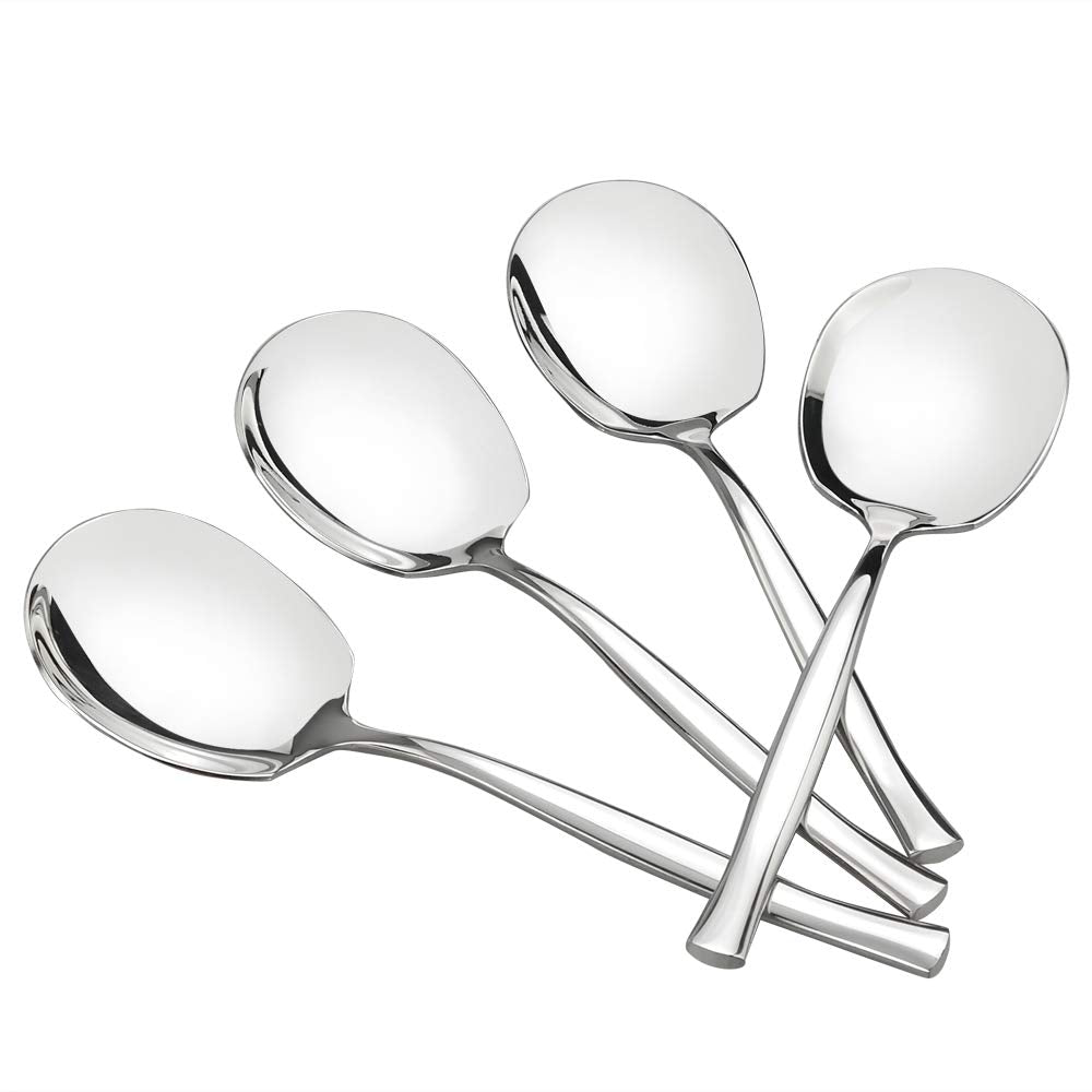 Idomy buffet spoon set with eight large spoons for efficient buffet serving.