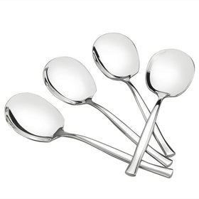 Idomy buffet spoon set with eight large spoons for efficient buffet serving.
