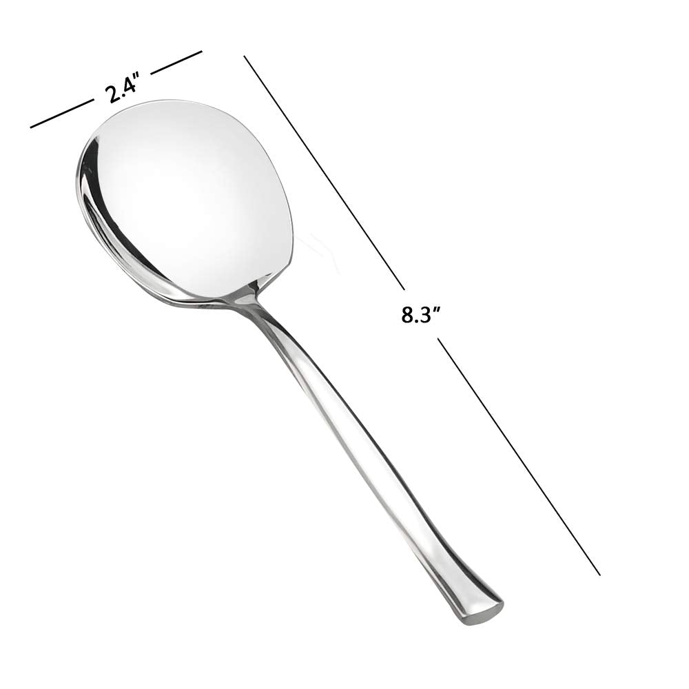 Idomy stainless steel serving spoons collection ideal for family-style dining and gatherings.