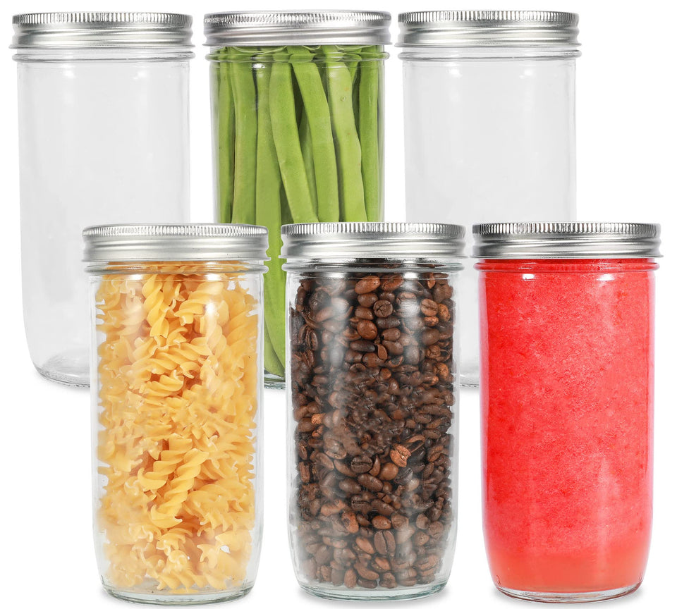 Ieavier wide-mouth 24oz jar, easy loading and cleaning.