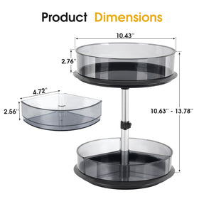 ieddet adjustable height fits various cabinets, from under-sink to bathroom storage