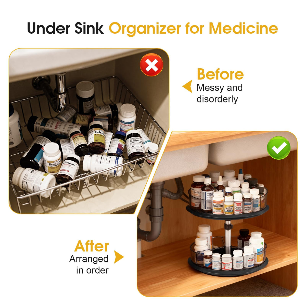 ieddet removable dividers create customizable compartments for vitamins, meds, and small bottles
