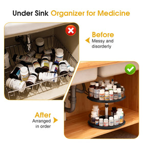 ieddet removable dividers create customizable compartments for vitamins, meds, and small bottles