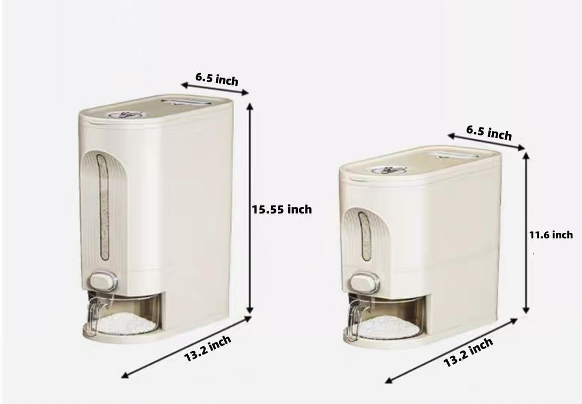IEEK white kitchen storage container keeps dry foods organized