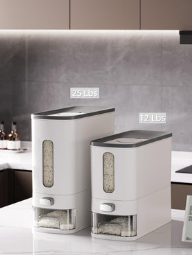 IEEK kitchen organization solution with white and grey finish