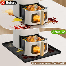 ieesspd air fryer mat waterproof and easy to clean folds for compact storage.