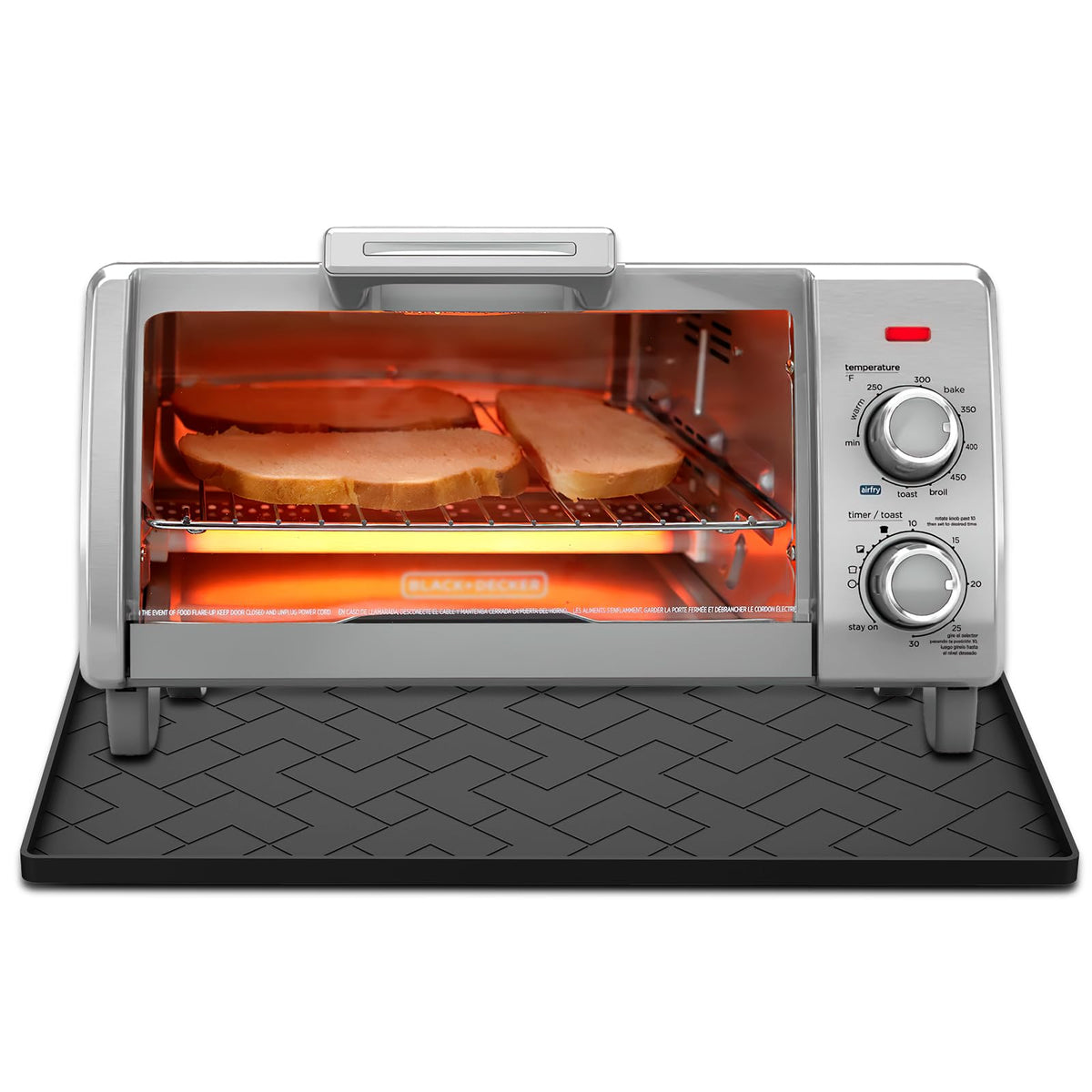 ieesspd universal mat for air fryers, high-temperature tolerance reduces countertop damage.