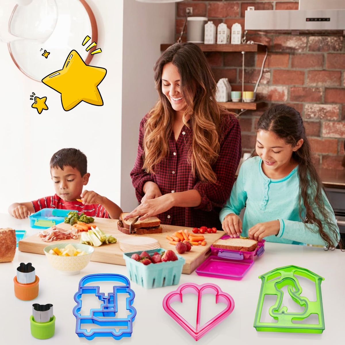 IELEK fruit cutters create cute shapes for healthier, enjoyable snacks.