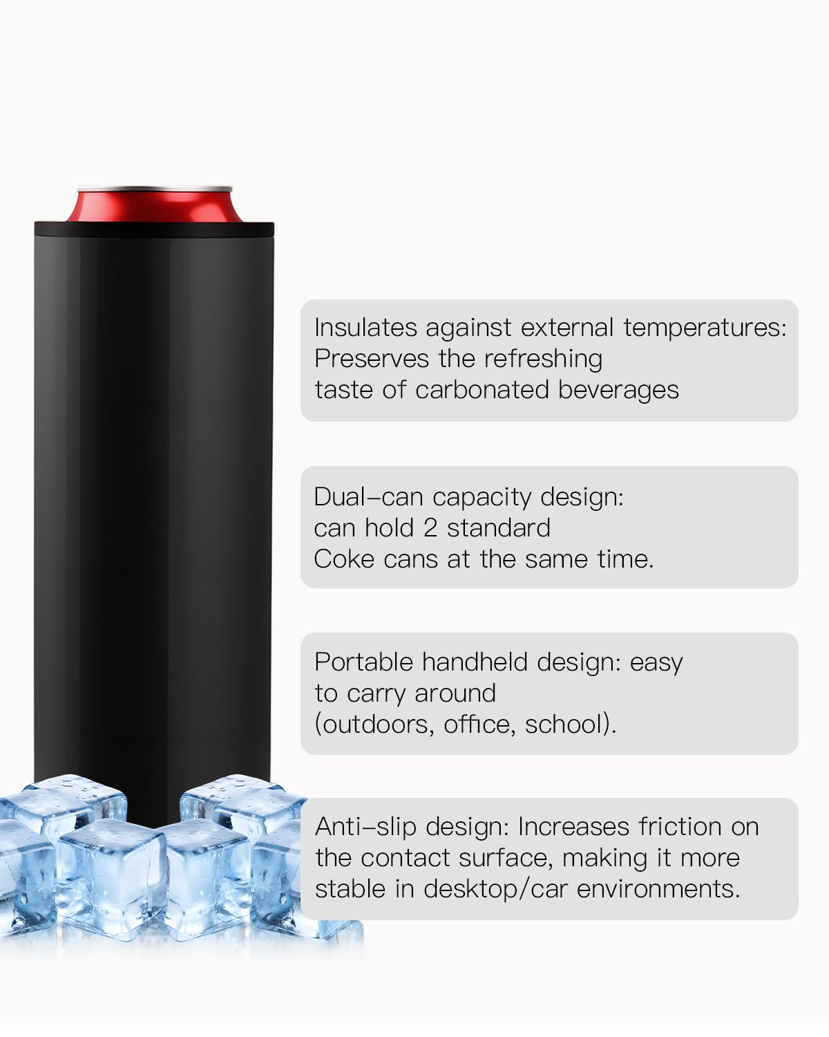 IENG Dip Can Holder matte grip close-up emphasizes non-slip handling