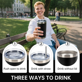 IEOVIEE slider lid provides spill-resistant sipping on the go.