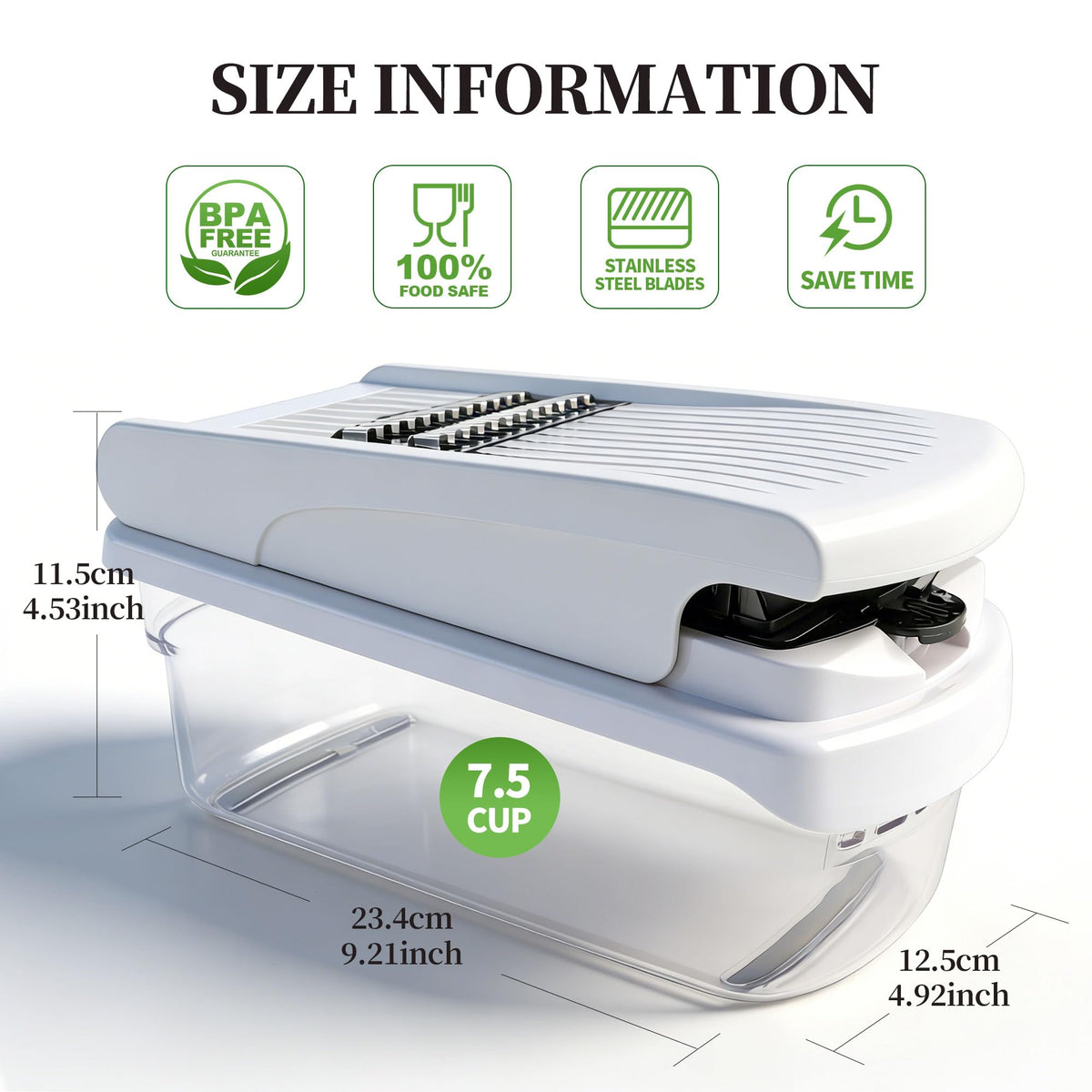 iETH 18-in-1 draining container doubles as a colander for washing.