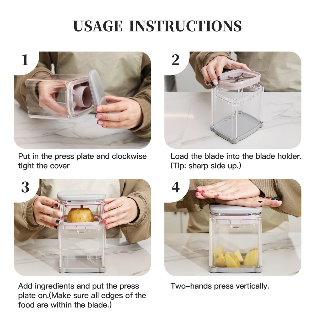 iETH ergonomic handle reduces hand fatigue during prep.