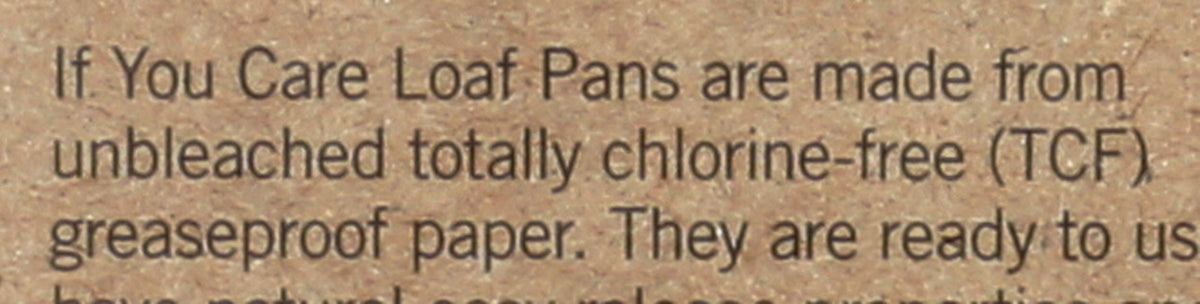 If You Care FSC TCF paper, environmentally responsible baking for pans.