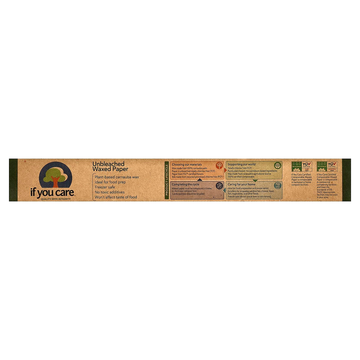 If You Care wax-coated paper for lining pans and baking with non-stick convenience.