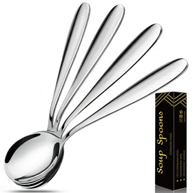 IFERRENS soup spoon with deep round bowl for generous soup portions
