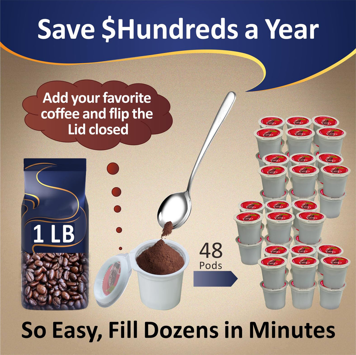 iFillCup deepbrew-filter closeup highlights richer extraction potential.