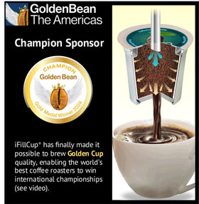 iFillCup freshness seal preserves aroma for months of tasty coffee.