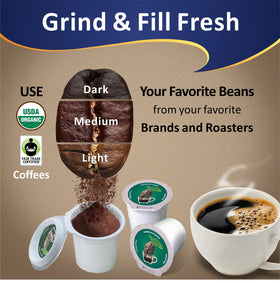 iFillCup homemade K-cups let you customize fresh brews quickly.