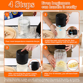 IFOLO stainless-steel paddle blends cream smoothly