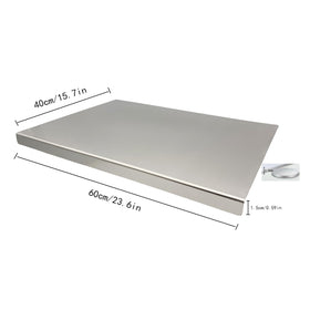 Ifowip cutting board 50x40 cm, stable with silicone gaskets to prevent slips.