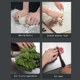 Ifowip cutting board 70x40 cm, versatile for meats, vegetables, bread.