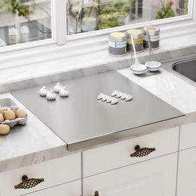 Ifowip cutting board, slim profile for clutter-free countertops.