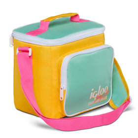 Igloo 90s Retro lunch box front pocket showing compact storage for small accessories