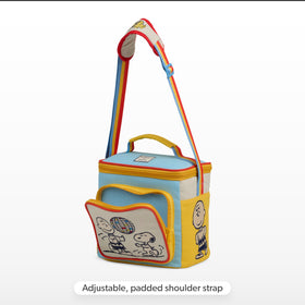 Igloo Snoopy Disco Party bag shoulder pad detail provides comfortable carry.