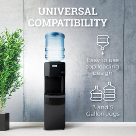 Igloo top loading water cooler spouts highlight convenient hot and cold dispensing for quick drinks