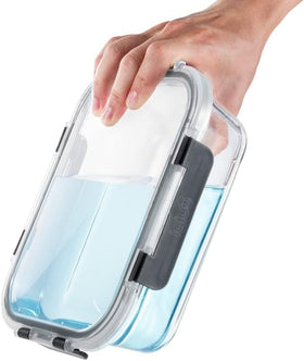 Igluu 12-pack glass containers offer compact storage and meal prep convenience.