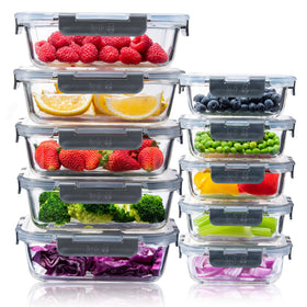 Igluu Meal Prep 370ml glass container with lid on keeps meals fresh and portable.