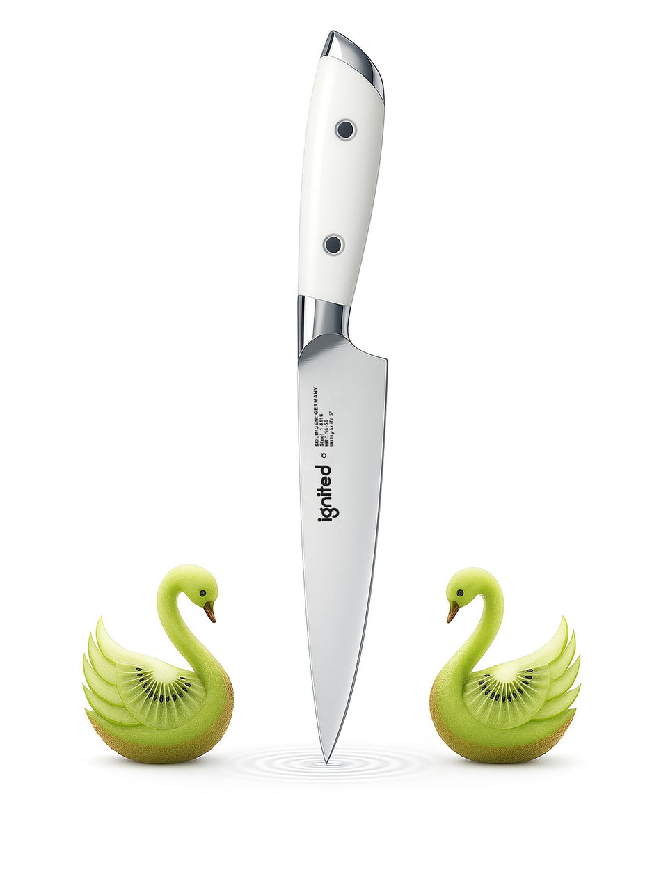 IGNITED CUTLERY 5-inch paring knife for precise fruit prep.