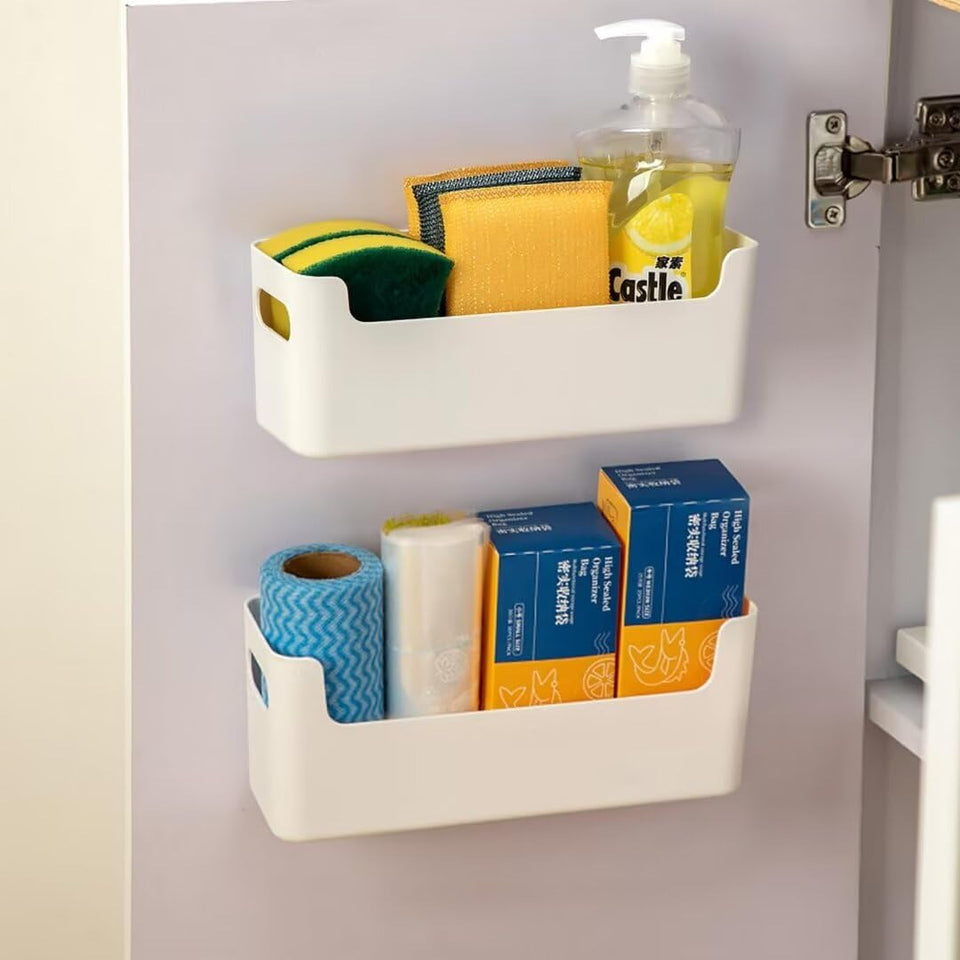 IGUOCY door organizer inside the cabinet for clutter-free storage.