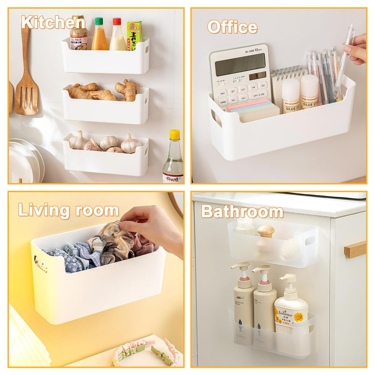 IGUOCY six-sticker-pack secures the organizers quickly.