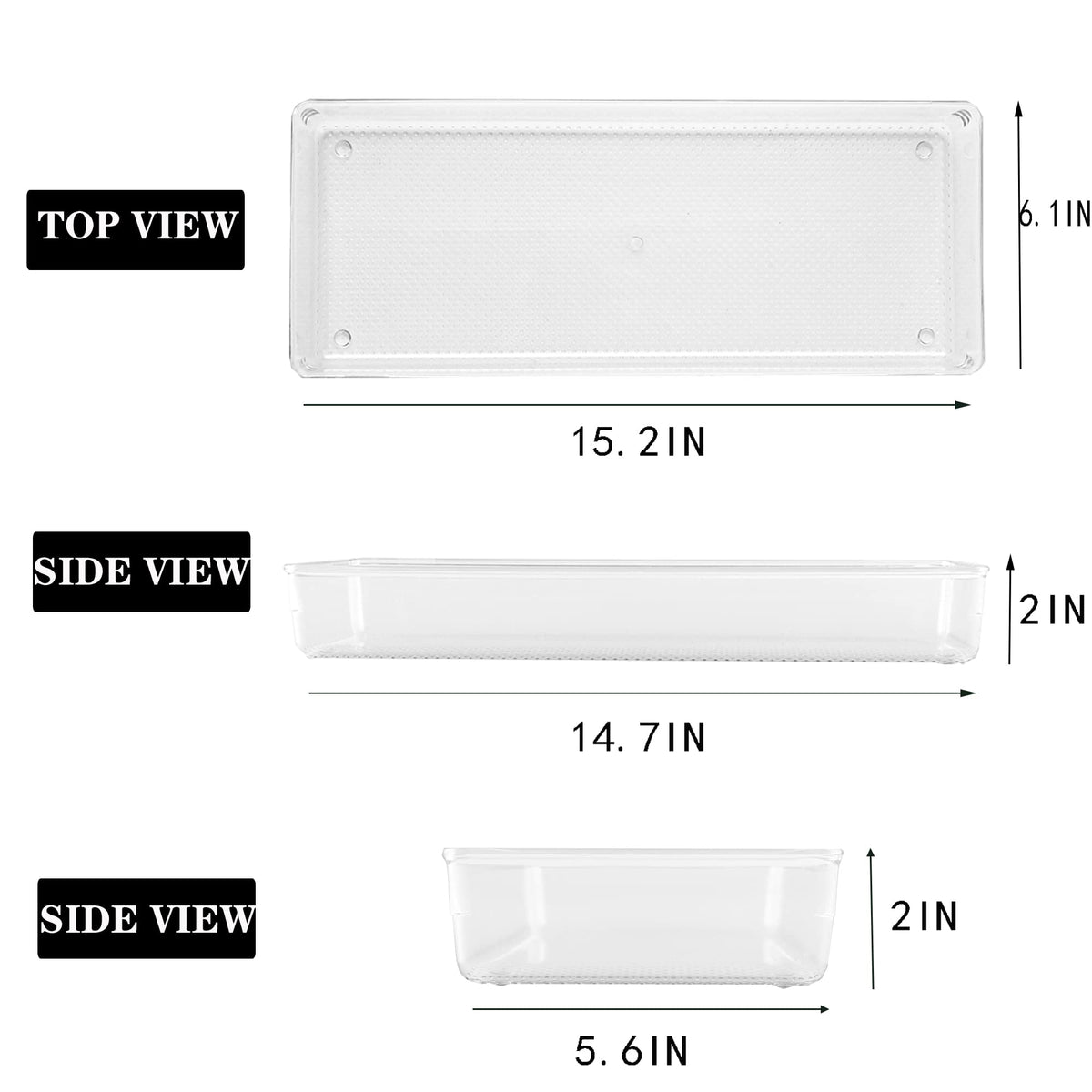 ihomecooker large clear drawer tray provides easy visibility for cosmetics and makeup tools