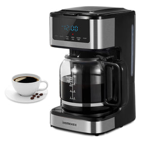 Ihomekee coffee maker with iced coffee function for quick cold brews.