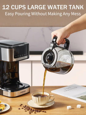 Ihomekee programmable start time for convenient morning coffee.