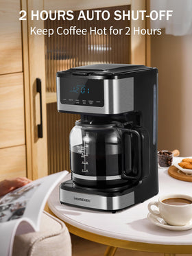 Ihomekee strength adjust feature enabling bold flavor options.