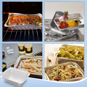 iHomeSet disposable pans make cleanup quick after gatherings.