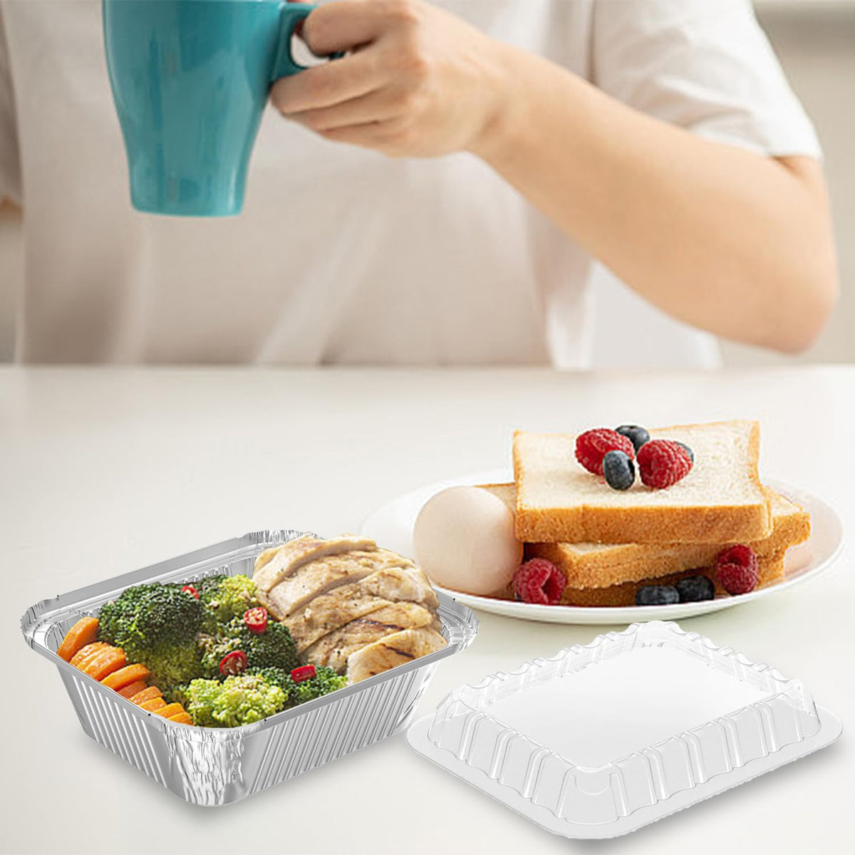 iHomeSet pans are freezer, oven, and microwave safe for versatile use.