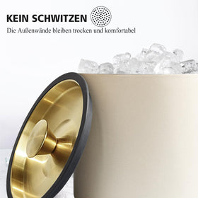 iHoo double-wall stainless steel design minimizes sweating.