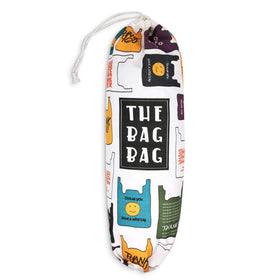 IHopes+ plastic bag organizer wall mount front view for easy bag storage.