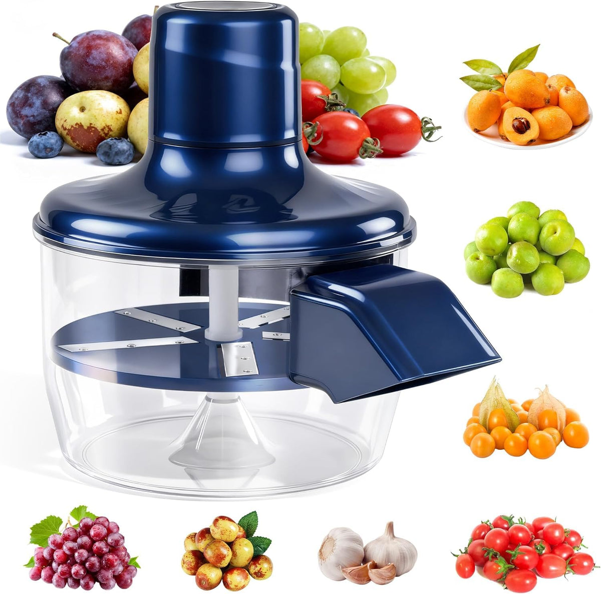 IILLDD automatic peeler for grapes showing quick skin removal for snacks