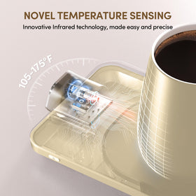 Ikago dual-temperature control presents set and real-time heat levels clearly.