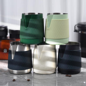 IKAPE barista tool espresso milk pitcher in black for everyday reliability.