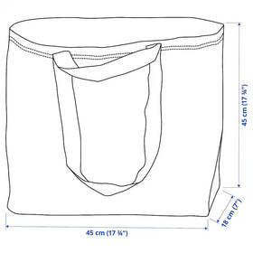 IKEA FRAKTA blue 55-lb load illustration for heavier items.