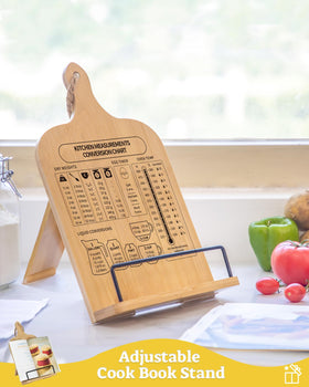 IKEDAS iPad kitchen stand keeps your tablet secure while following recipes.