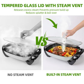 I-Keukenn green dorm kitchen setup with compact skillet