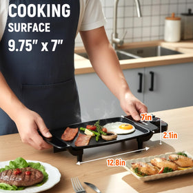 I-Keukenn electric griddle thermostat control for precise cooking